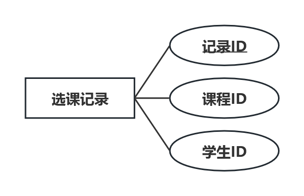 选课记录实体属性图
